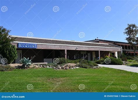 IRVINE, CALIFORNIA - 21 AUG 2022: the Student Bookstore, on the Campus of Irvine Valley College ...
