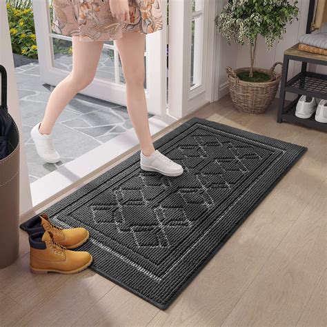 Color G Washable Door Mats Indoor, Front Door Mat Inside, Non-slip Dirt ...