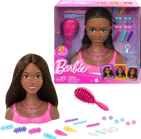 Barbie Doll Styling Head, Brown Hair With... Wholesale | Palletfly