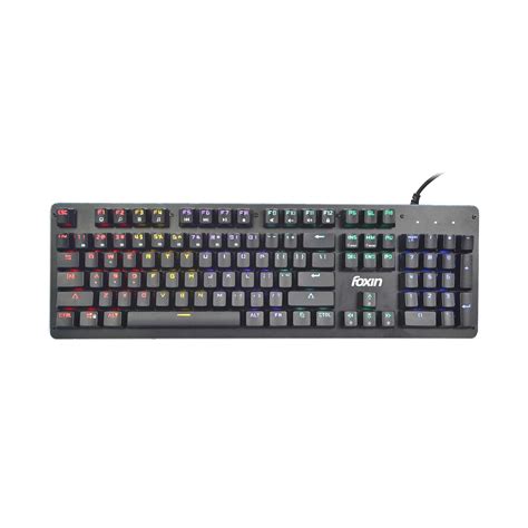 Amazon.in: Buy Foxin FMK-1001 RGB Backlit Gaming Keyboard (Black ...