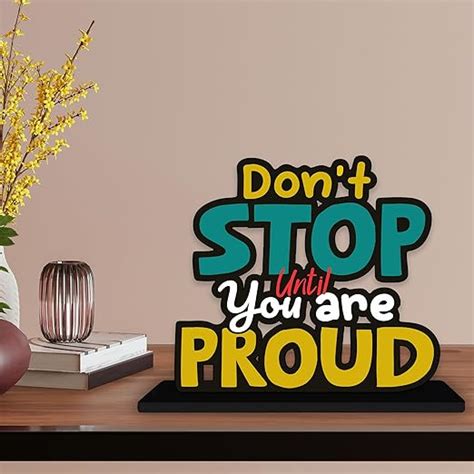 Buy Artvibes Wooden Idols and Figurine Don't Stop Until You are Proud ...
