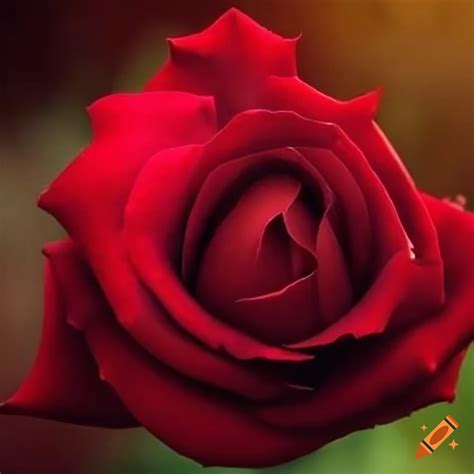 Red roses in a garden