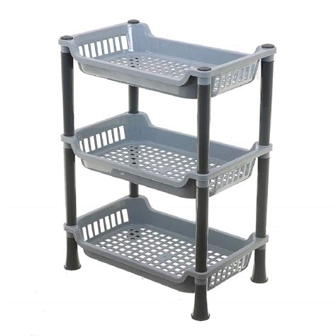 Kuber Industries Plastic 3-Layer Kitchen Rack For Storage ...