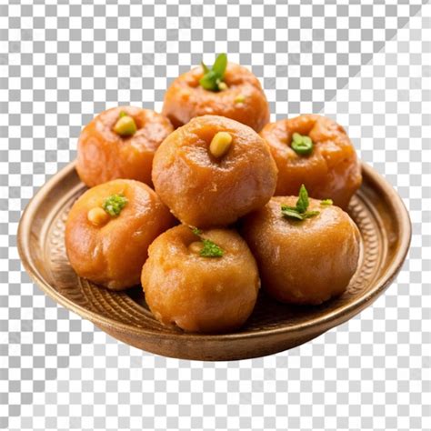 Indian traditional sweet food balushahi on transparent background ...