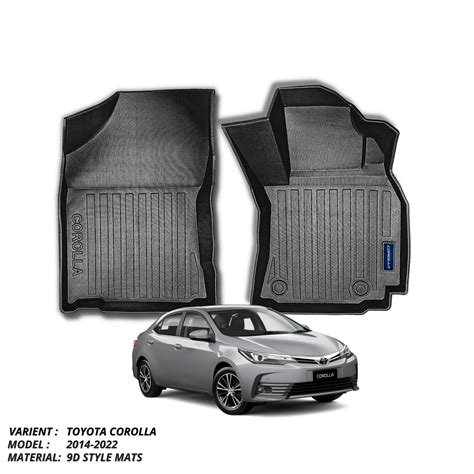 TOYOTA COROLLA 2014-PRESENT PLASTIC HEAVY DUTY 9D FLOOR MAT – haseenmats.pk