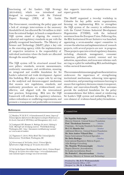 RIA Policy Brief - Ministry of Science & Technology