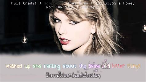 Taylor Swift - Mean (Lyrics/Thai Sub) - YouTube