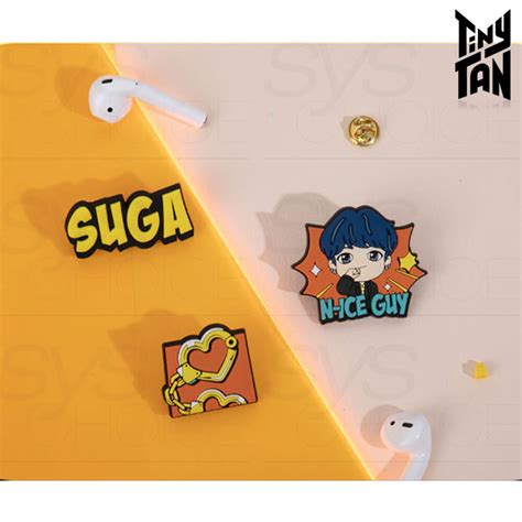 BTS TinyTAN Official Authentic Rubber Pin Badge | Ubuy India