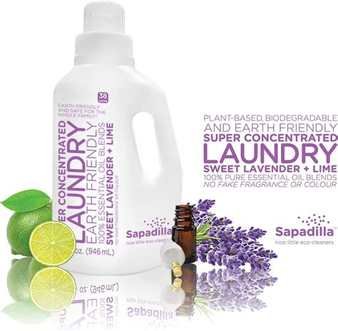 Sapadilla Sweet Lavender + Lime Biodegradable HE Laundry Detergent - 32 ...