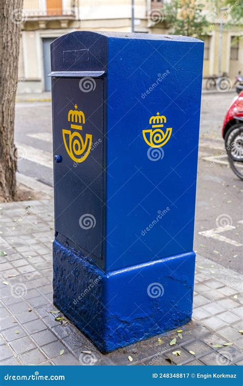 Mailbox of Correos, the Spanish Mailing Service Editorial Photography ...