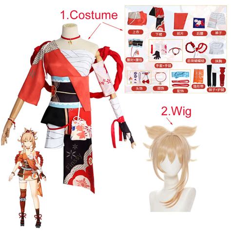 Buy Genshin Impact Yoimiya Cosplay Online in India - Etsy
