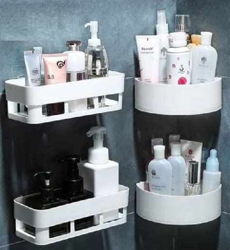 Flipco Plastic Multipurpose Kitchen Bathroom Wall Holder Storage Rack ...