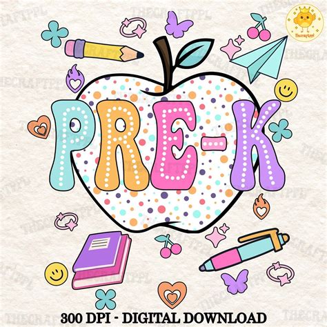 Pre-k Png, Back to School Png, School Grade Png, School Png, Teacher Png, Apple Png, Pencil Png ...