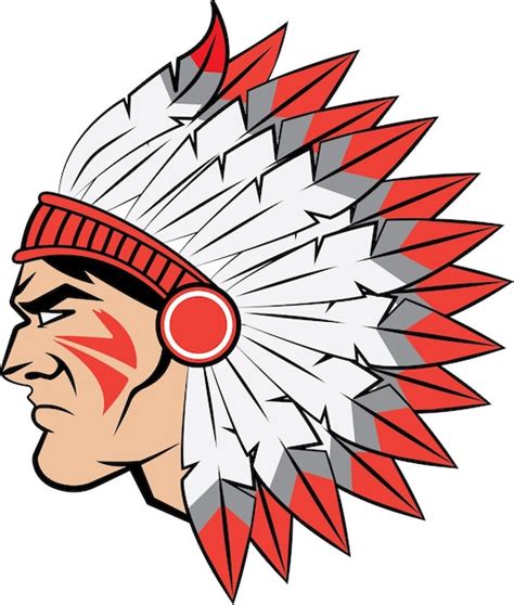 Premium Vector | Red indian