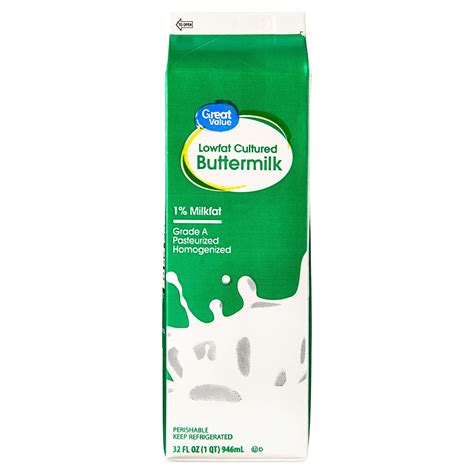 Great Value 1% Lowfat Cultured Buttermilk
