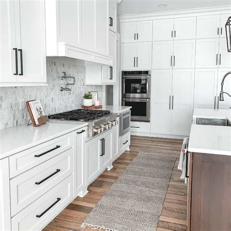 Brown Kitchen Runner Rug on a Warm Wood Floor - Soul & Lane