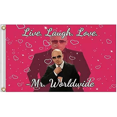 AUMIAU Mr. Worldwide Live Laugh Love Flag Banner 3x5 India | Ubuy