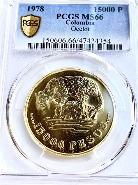 Kolumbien - 1978 - 15000 Pesos - Ocelot - NGC MS67