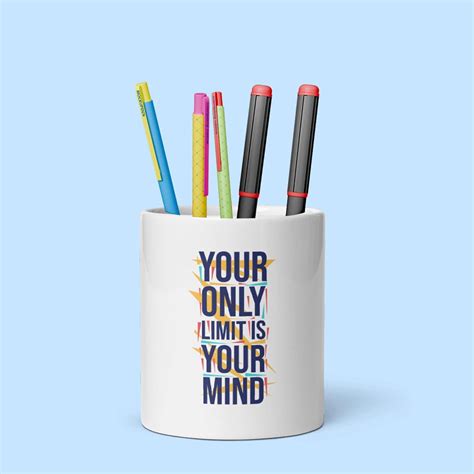 Pixeltint PixelArt Pen Pod: The Motivational Quotes Printed Ceramic Pen ...