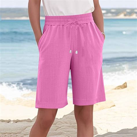 Pink Shorts Womens