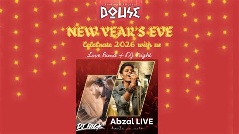 New Year Eve Celebration at Douse Rooftop & Kitchen | Event in Jaipur