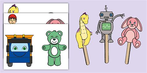 NZ Phonics: Level 1: Phonics Stick Puppets (teacher made)