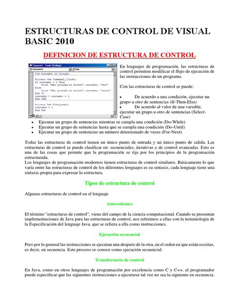 Image result for Estructura De Programa Visual Basic