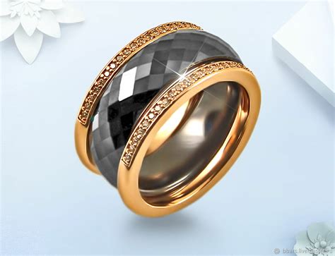 Кольцо из керамики - модная бижутерия керамика. Ювелирная бижутерия ...