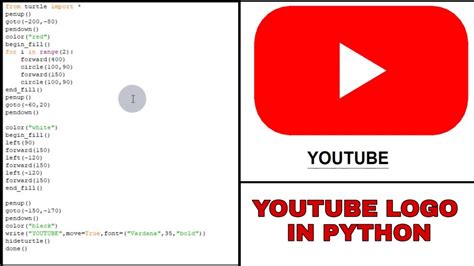 Image result for YouTube Logo Using Python