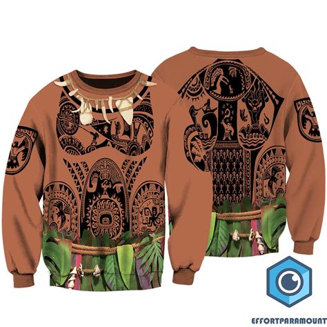 Maui Full Over Print 3D Hoodie, Moana Maui Cosplay Shirt, Magic Kingdom Sweatshirt Hoodie ...