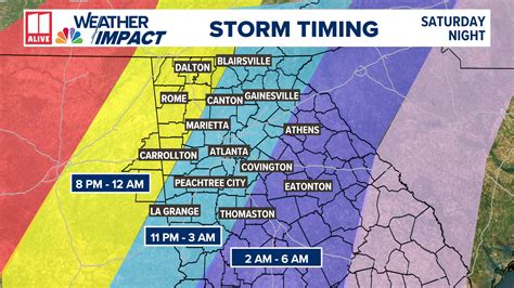 Weather Impact Alert | Severe storms north Georgia, metro Atlanta this ...