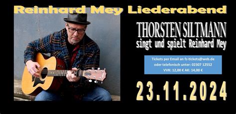 THORSTEN SILTMANN SINGT UND SPIELT REINHARD MEY LIVE IM FZ KAMEN ...