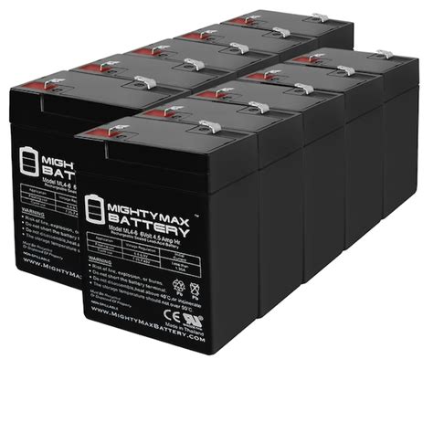Mighty Max Battery ML4-6 - 6 VOLT 4.5 AH SLA BATTERY - 10 PACK ML4 ...