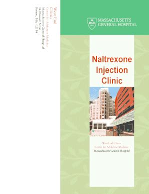 Fillable Online massgeneral clinics that use shots foraddiction in ...