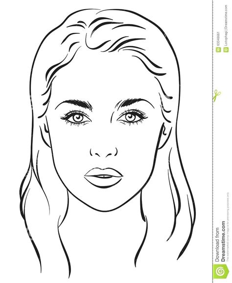 printable: Human Face Template Printable | Face template, Face template ...