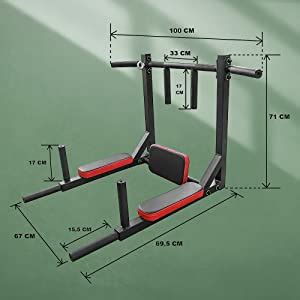 Dolphy Dips Bar, Pull Up Bar and Push Up Bar Wall Mounted Foldable ...