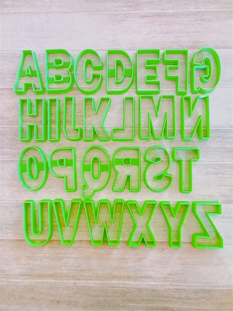 STL file ALPHABET COOKIE CUTTERS - ALPHABET COOKIE CUTTERS・3D printer model to download・Cults