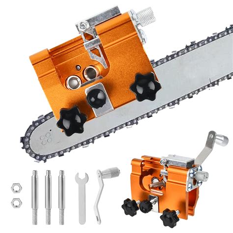 Chainsaw Sharpener, Chainsaw Chain Sharpening Jig Kits with 3PCS ...