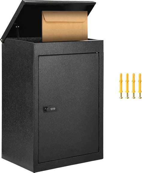 YITAHOME Locking Mailbox, Wall Mount Mailboxes for Outside, 19.7x13.4x8 ...