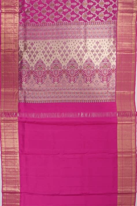Kanchipuram Silk Brocade Pink Saree | Kankatala