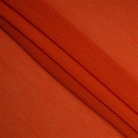 Buy Orange Color Pure Rapier Chanderi Fabric 67455/37 | FFAB