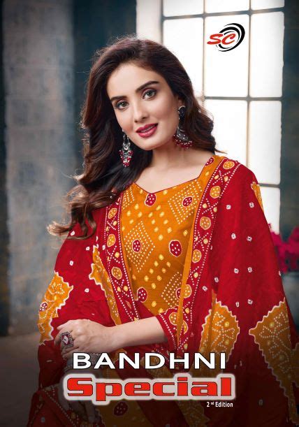 SC Bandhani Vol-2 Cotton Printed Designer Dress Material: Textilecatalog