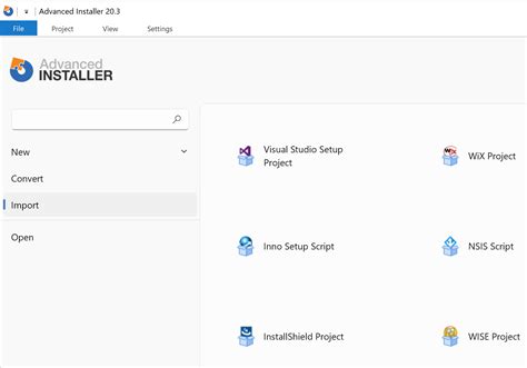 Image result for Advanced Installer Convert to MSI