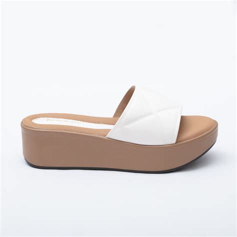 Mista flatform in white heel sandals – Taaramitra