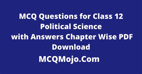 Political Science Class 12 1 Chapter MCQ 的图像结果