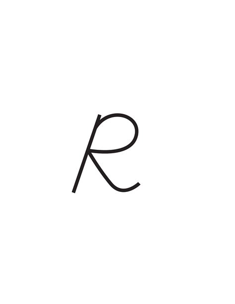 Capital Cursive R