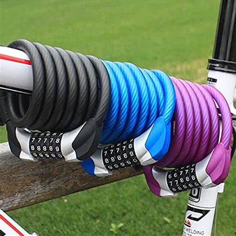 Mayan Cobra Cycle Cable Lock, Helmet Lock, Self Coiling 5 Digit ...