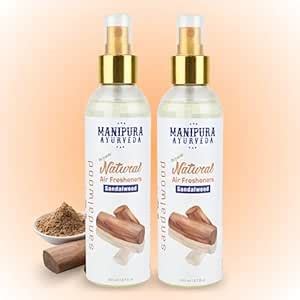 MANIPURA AYURVEDA Pure Organic Air Freshner Spray Mysore Chandan ...