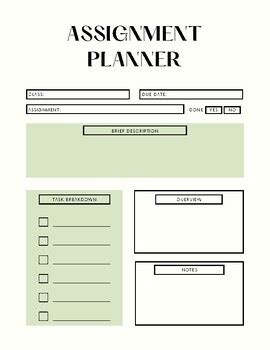 Assignment Planning 的图像结果