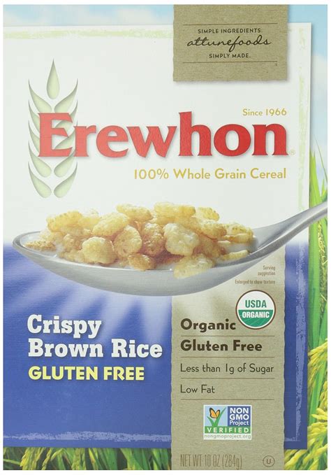 Amazon.com: Erewhon Crispy Brown Rice Cereal, 10 Ounce : Grocery ...